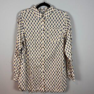 Duluth Trading Company Women's Artisan Hemp Tunic Multicolor sz MED NWT Boho